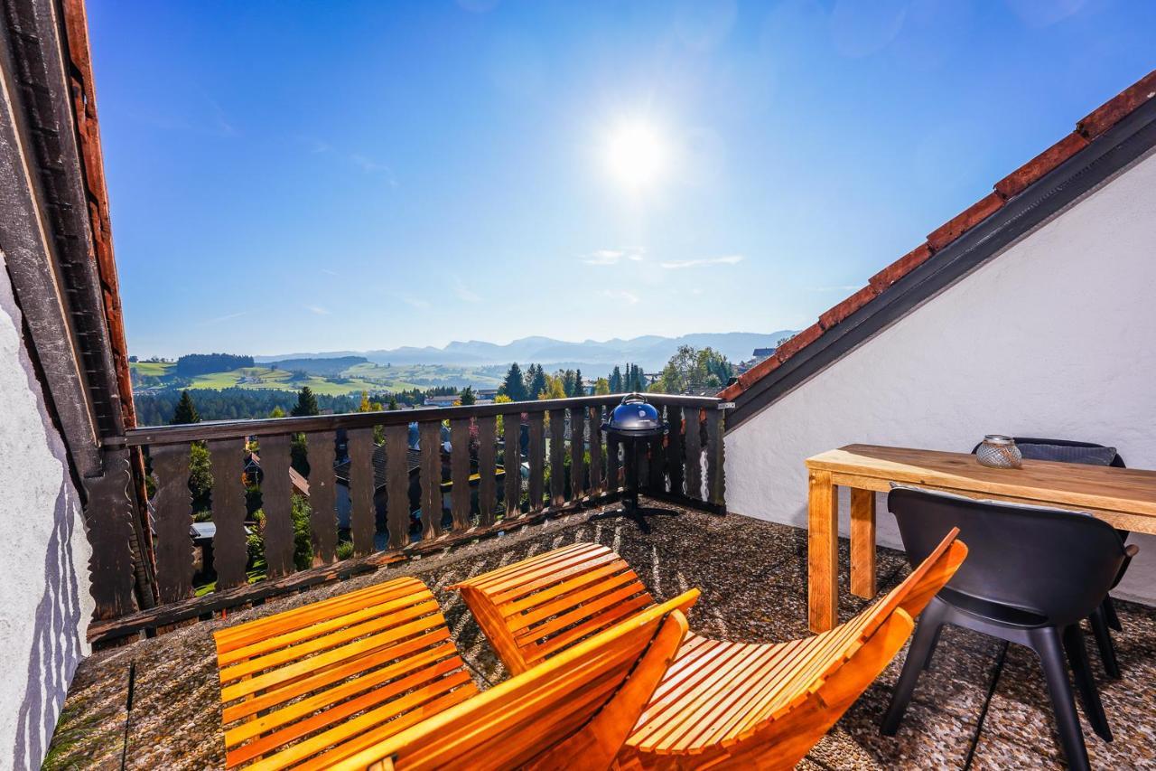 Allgäu Chalet mit Berg-Panorama Oberreute Exterior foto